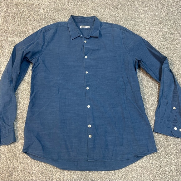 J. Lindeberg Other - J Lindeberg Shirt Mens Extra Large Blue Chambray Button Up Long Sleeve Casual